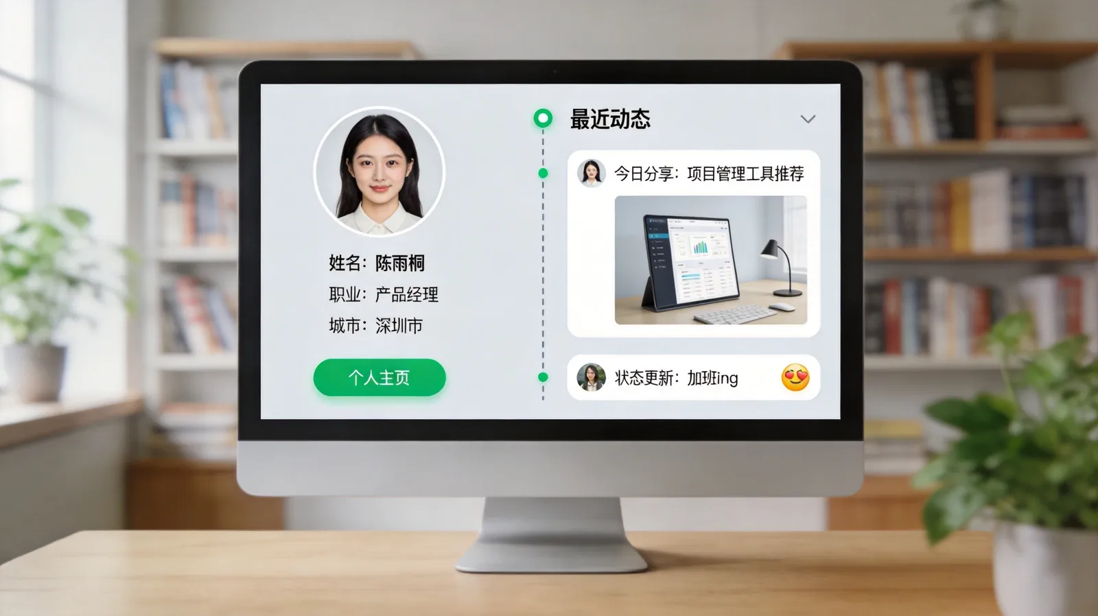 LINE电脑版个人主页